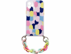 Hurtel Color Chain Case Gélové flexibilné púzdro s Chain Charm pre iPhone 13 Pre Max Multicolor (1)