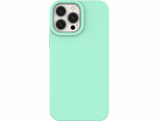 Puzdro Hurtel Eco Case iPhone 14 Pro, silikón, rozložiteľný kryt, mätovo zelené