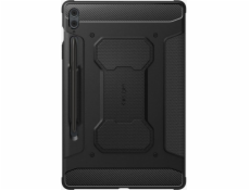 Puzdro na tablet Spigen Rugged Armor Pro, čierne - Samsung Galaxy Tab S9 FE+ 2023