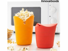 InnovaGoods Skladacie silikónové stroje na popcorn InnovaGoods Popbox (2 kusy)