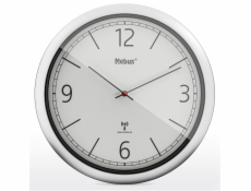 Mebus 19810 radio wall clock grey/silver