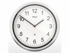 Mebus 19809 radio wall clock white/silver