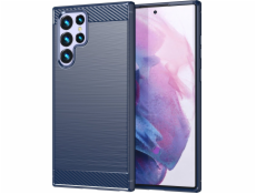 Hurtel Carbon Case pre Samsung Galaxy S23 Ultra flexibilné silikónové karbónové púzdro modré