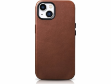 iCarer iCarer Oil Wax Premium Leather Case magnetické kožené púzdro pre iPhone 14 Plus s MagSafe hnedé (WMI14220703-RB)