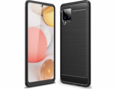 Pružný kryt Hurtel Carbon Case pre Samsung Galaxy A42 5G čierny