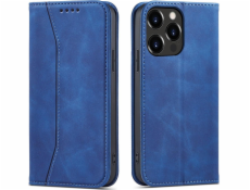 Hurtel Magnet Fancy Case Case pre iPhone 13 Pre Max Cover Card Wallet Card Stand Blue