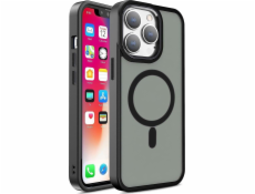 Hurtel Armored magnetické púzdro iPhone 14 Pro Max MagSafe Color Matte Case - čierne