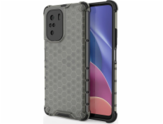 Pancierové puzdro Hurtel Honeycomb s gélovým rámom Xiaomi Redmi K40 Pro+ / K40 Pro / K40 / Poco F3 čierne