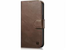 iCarer iCarer iCarer Oil Wax Wallet Case 2v1 Case iPhone 14 Pre Max Leather Flip Cover Anti-RFID Brown (WMI14220724-BN)