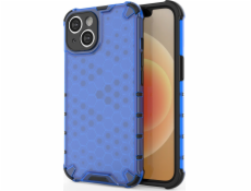 Puzdro Hurtel Honeycomb iPhone 14 Plus, obrnený hybridný kryt, modrý