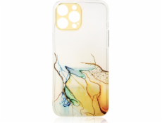 Puzdro Hurtel Marble Case pre Samsung Galaxy A12 5G gélový kryt mramor oranžový