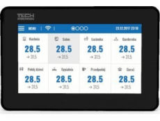 TECH-CONTROLLERS Ovládací panel + WiFi modul M-9r TECH Controllers WG.11.0250 drôtová čierna