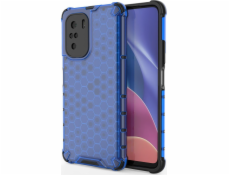 Pancierové puzdro Hurtel Honeycomb s gélovým rámom Xiaomi Redmi K40 Pro+ / K40 Pro / K40 / Poco F3 modré