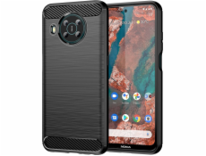 Pružný kryt Hurtel Carbon Case pre Nokia X100 čierny