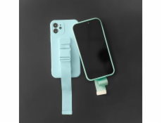Hurtel Rope Case Silikónové puzdro s kabelkou Lanyard Strap pre Xiaomi Redmi 10 Black