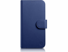 iCarer iCarer peňaženkové puzdro 2v1 iPhone 14 Pro Max Kožený flipový kryt Anti-RFID modrý (WMI14220728-BU)