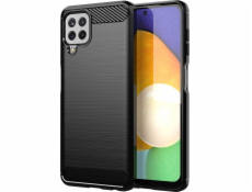 Pružný kryt Hurtel Carbon Case pre Samsung Galaxy A22 4G čierny