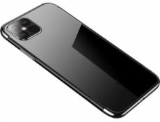 Hurtel Clear Color púzdro gélový kryt púzdro s kovovým rámčekom pre Samsung Galaxy S22+ (S22 Plus) čierny