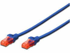 Digitus Patchcord U-UTP, Cat6, LSZH, 0,5 m, modrý (DK-1617-005/B)