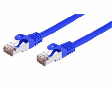 Kabel C-TECH patchcord Cat6, FTP, modrý, 0,5m