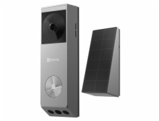 EZVIZ chytrá sada EP3X Pro/ Wi-Fi/ videotelefon/ bezdrátový zvonek/ rozlišení 2048x1296/ IP65/ stříbrný