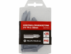 AWTools skrutkovací bit 1/4" PH 2 25mm 25 kusov (AW37622)