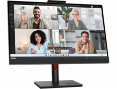 LENOVO LCD T27hv-30 - 27  ,IPS,mat,16:9,2560x1440,75Hz,4ms,300cd/m2,1000:1,HDMI,DP,USB-C,USBHub,RJ45,VESA,rep,cam,Pivot