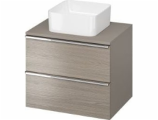 Cersanit S522-022 Kabinet s Pannou Tock 60 Grey Chrome Chrome. // cer.virgo-blat-60-szara-ch