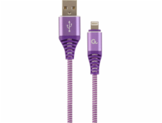 Gembird USB-A – Lightning kabel 1 m fialový (CC-USB2B-AMLM-1M-PW)