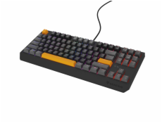 Genesis herní klávesnice THOR 230/TKL/RGB/Outemu Red/Drátová USB/US layout/Anchor Positive Šedá