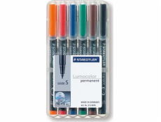 Staedtler STAEDTLER Folienstift Lumocolor S perm 6St