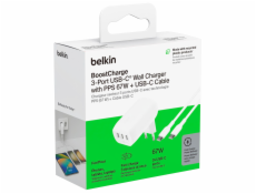 Belkin BOOST Charge USB-C 67W 3xUSB-C + Cable WCC002vf2MWH-B6