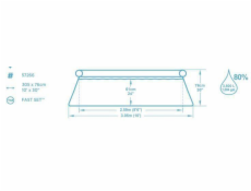  Rychlý set bazén, O 305 cm x 76 cm, bazén