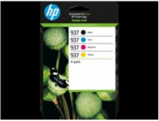 HP 937 CMYK Original Ink Cartridge 4-Pack