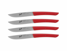 Berkel steak knife set 4-pcs. Color red