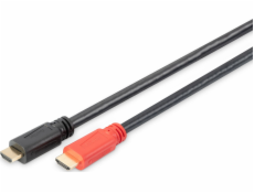 HDMI HighSpeed propojovací kabel s 1080p 60Hz FHD zesilovačem Typ HDMI A / HDMI AM / M 40m Černý