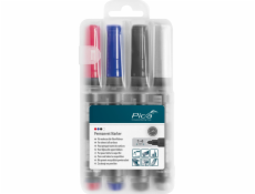 Pica permanent Marker 1-4mm assorted with Instant-White