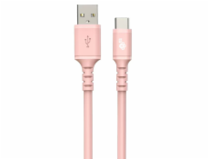 TB Touch USB-A - USB-C, růžový 1m