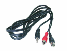 Laidas BLOW 3.5mm M, 2xRCA M, 1.2m, juodas 91-297