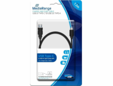 MediaRange USB-A – USB-C kabel USB 1,2 m černý (MRCS160)