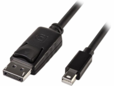 Lindy DisplayPort Mini – DisplayPort kabel 1m černý (41645)