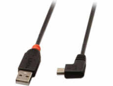 Lindy USB-A - miniUSB USB kabel 1 m černý (31971)