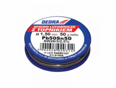 Dedra pájka s tavidlem Pb50Sn50 1,5mm 50g - 31L51505