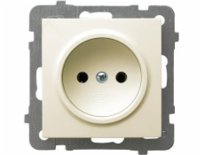 Ospel Single socket 16A ecru (GP-1G/m/27)