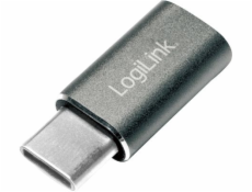 LogiLink USB-C - microUSB USB adaptér stříbrný (AU0041)