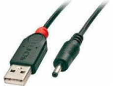 Lindy USB-A – DC kabel 3,5 mm 1,5 m černý (70266)