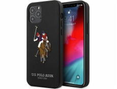 US Polo Assn US Polo USHCP12MPUGFLBK iPhone 12/12 Pro 6.1 černá/černá Kolekce výšivek Polo