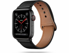 Tech-Protect TECH-PROTECT LEATHERFIT APPLE HODINKY 1/2/3/4/5/6 (42/44MM) ČERNÉ