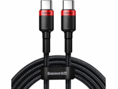 Baseus USB-C - USB-C USB kábel 2 m Čiernočervený (BSU1520REDBLK)