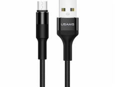 Usams USB-A - microUSB USB kabel 1,2 m černý (SJ224USB01)